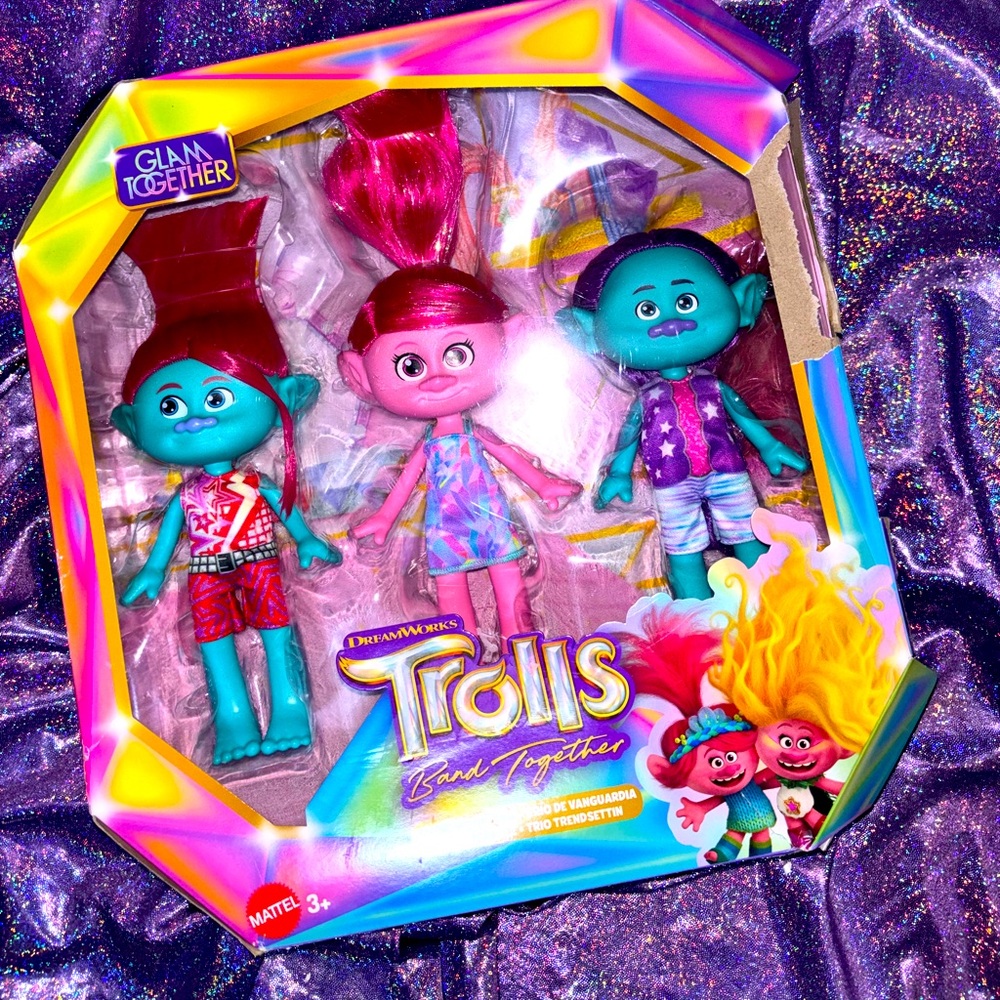 Trolls Band Together Trend setting Trio set